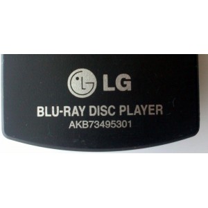 CONTROL REMOTO PARA BLUE RAY / LG AKB73495301 MODELO BD610